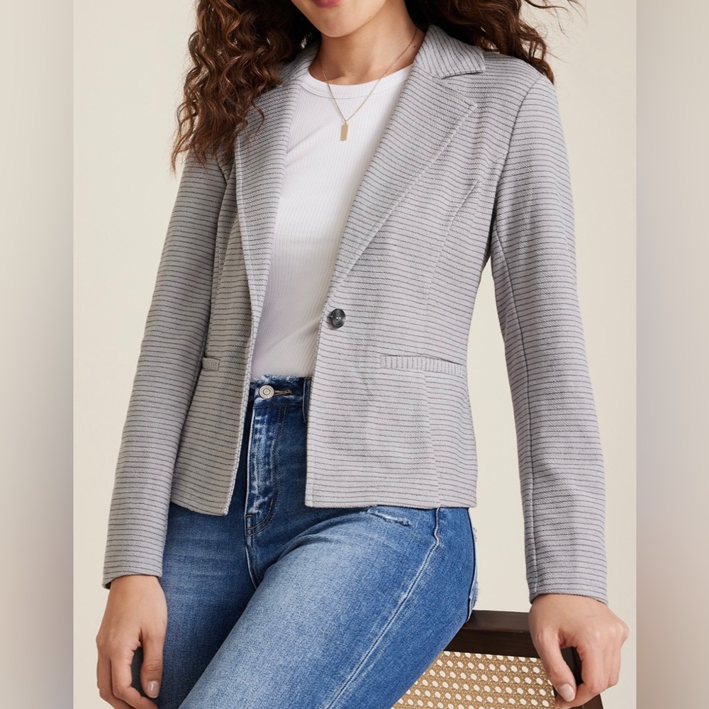 NWT MAURICES Stretch Knit One Button Blazer XL